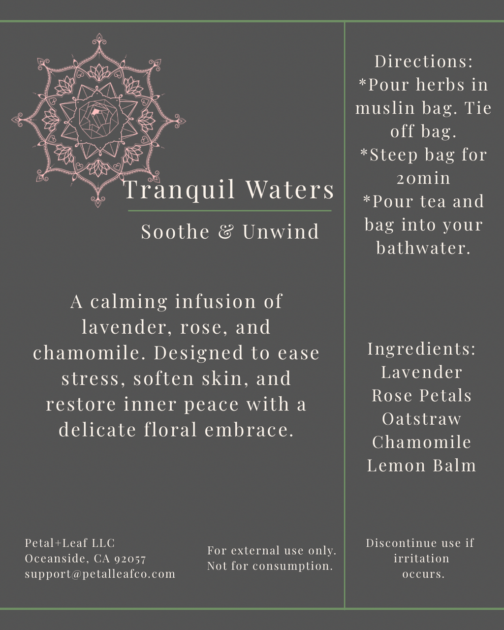 Tranquil Waters – Soothe & Unwind