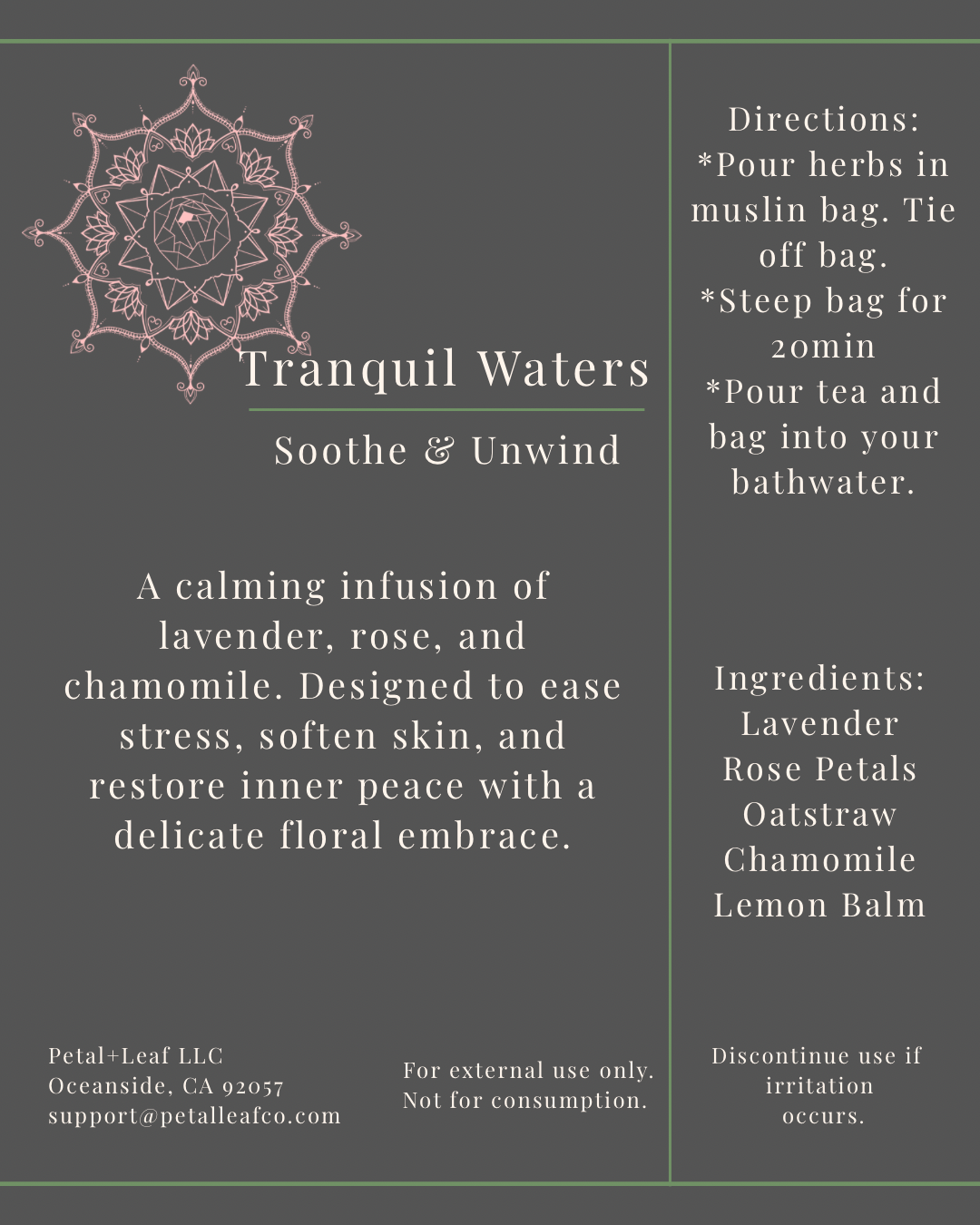 Tranquil Waters – Soothe & Unwind